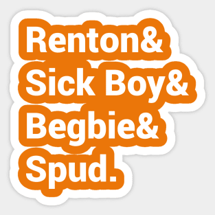 Trainspotting List w Sticker